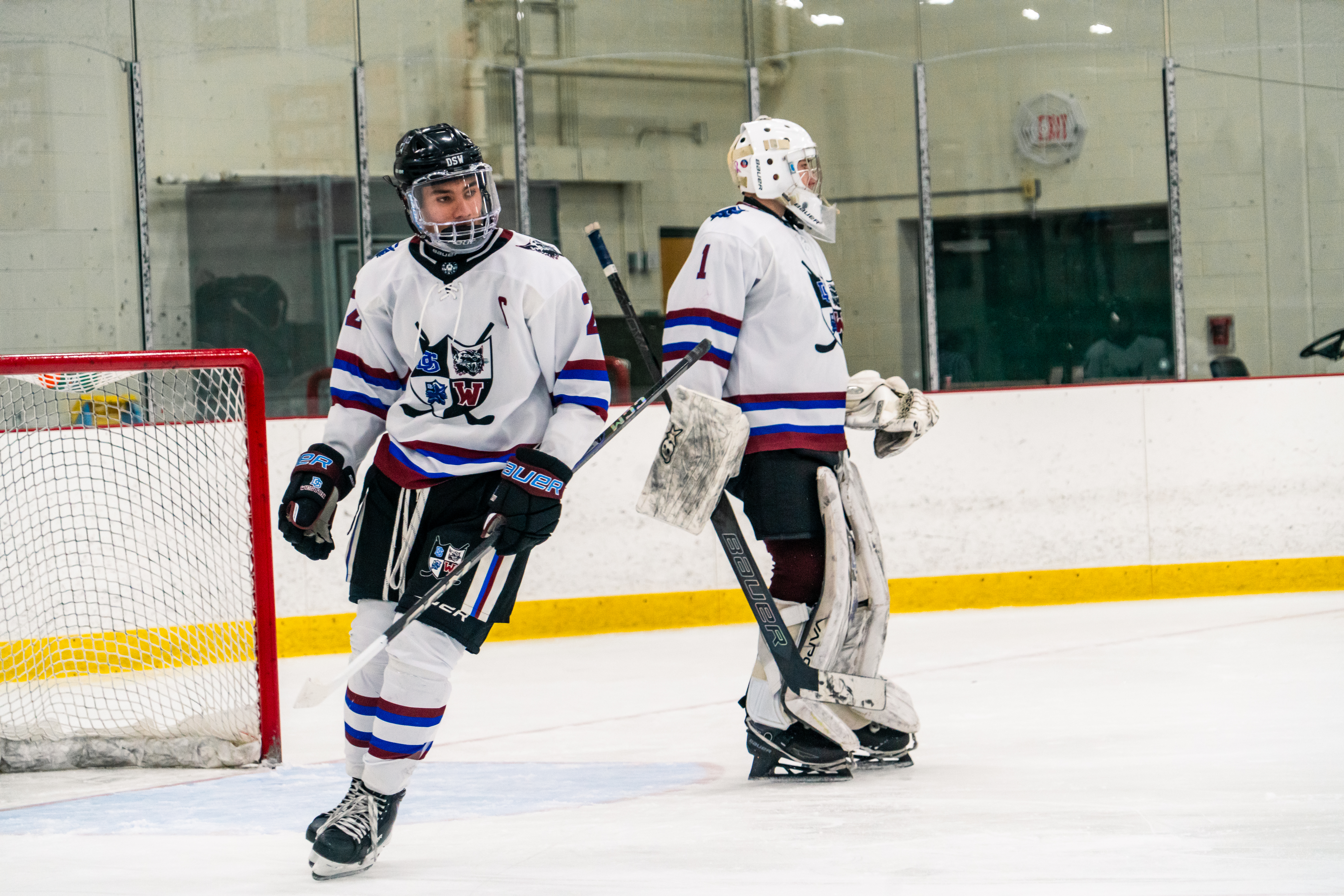 Hockey players on ice
