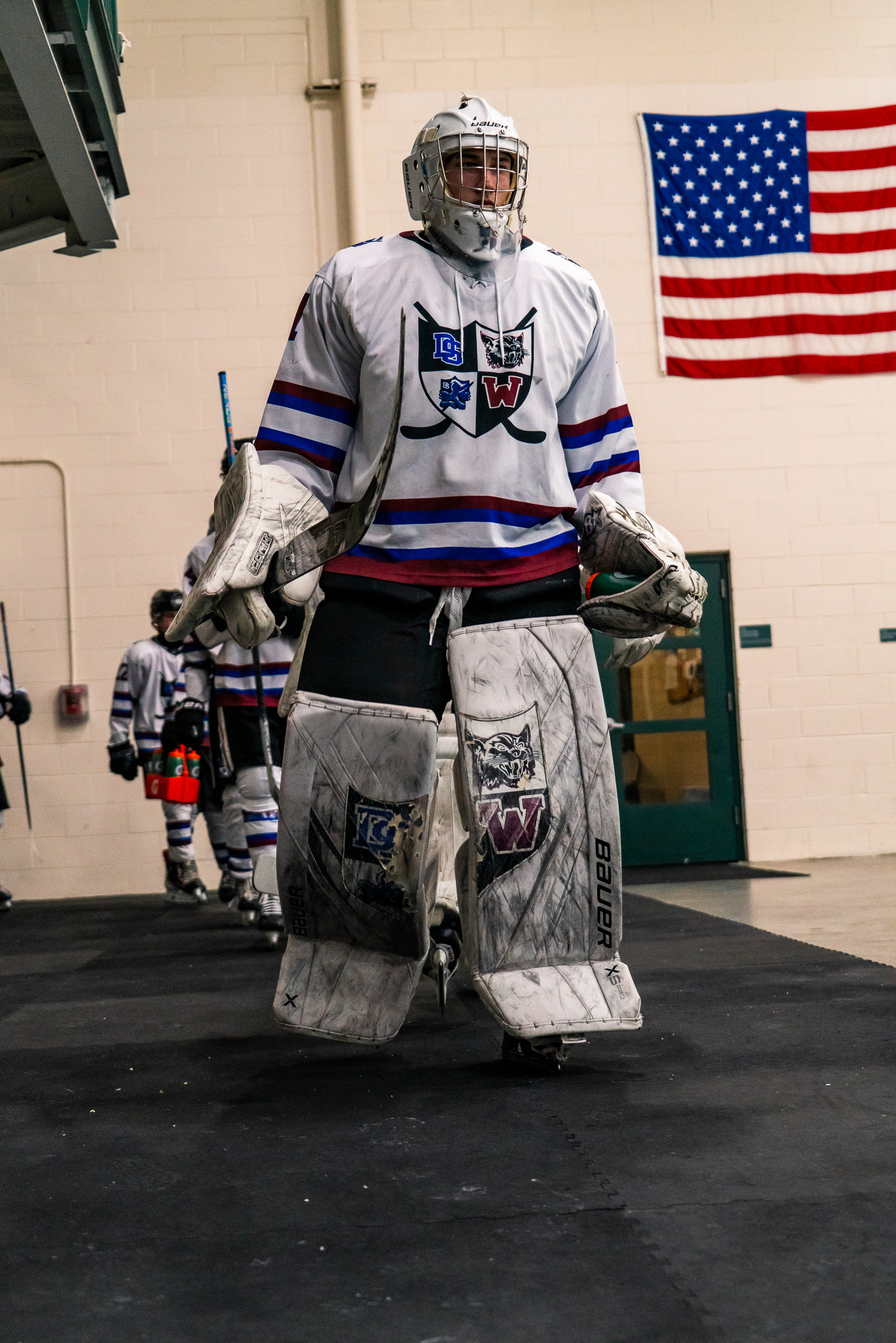 Hockey goalie portrait