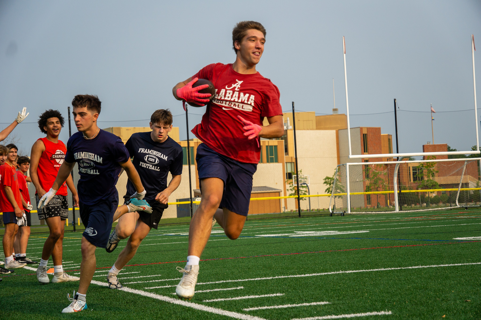 Football 7v7 action