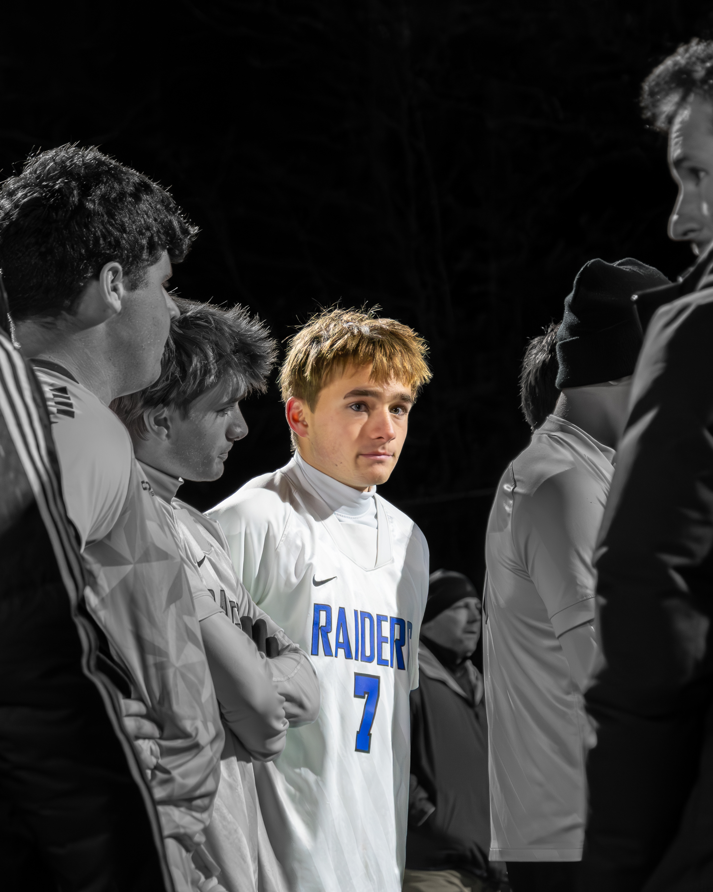 Soccer portrait color pop