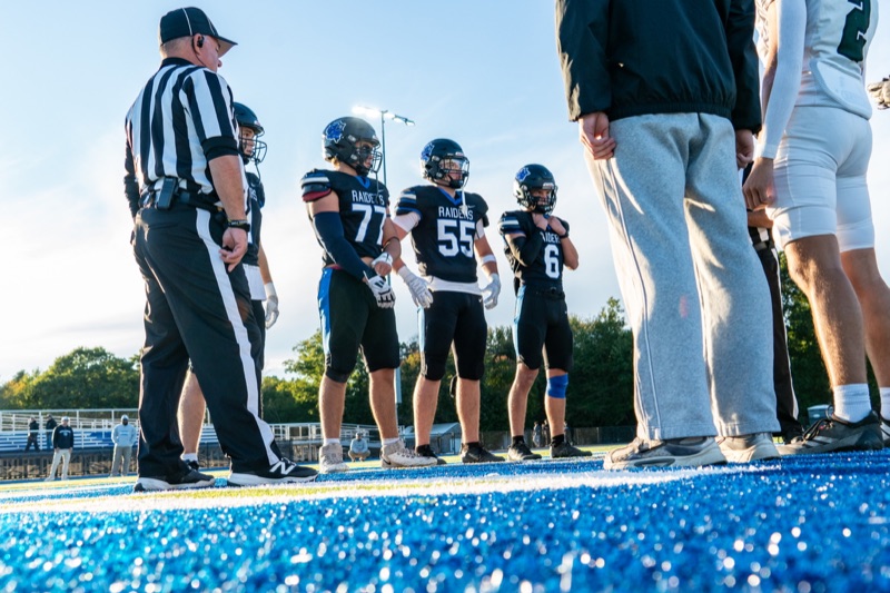 Football captains at the coin toss